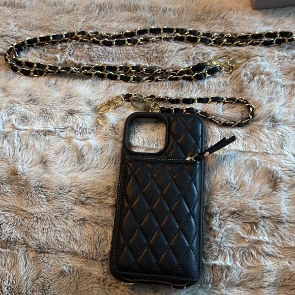 iPhone 13 Pro Max Purse Wallet Holder Crossbody Wristlet - Picture 7 of 7